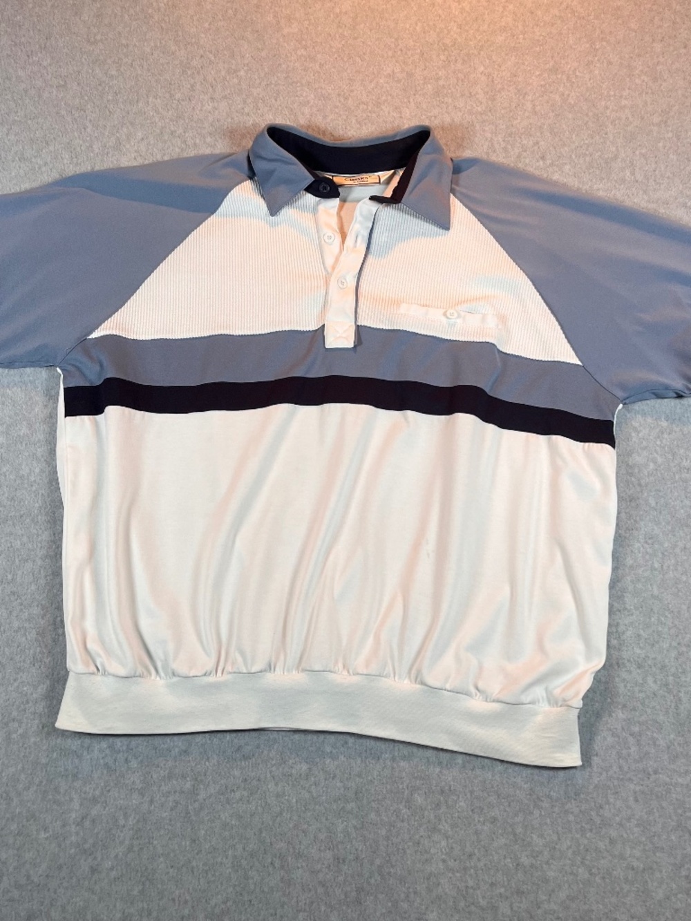VTG Classics by Palmland Polo Shirt Men XL Banded Waist Short Sleeve Golf shirt